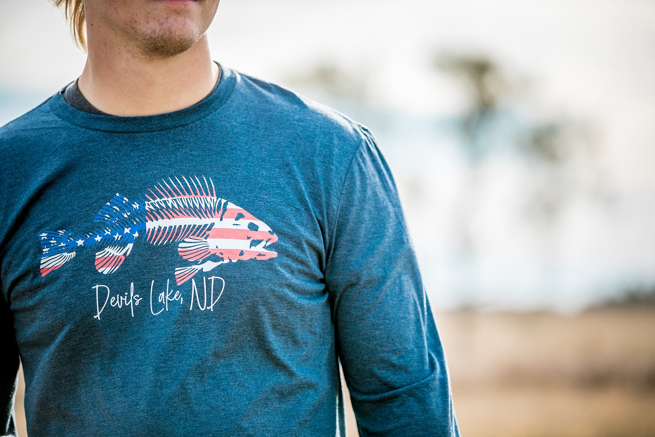 Men's American Long Sleeve T-shirt
