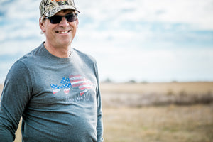 Men's American Long Sleeve T-shirt