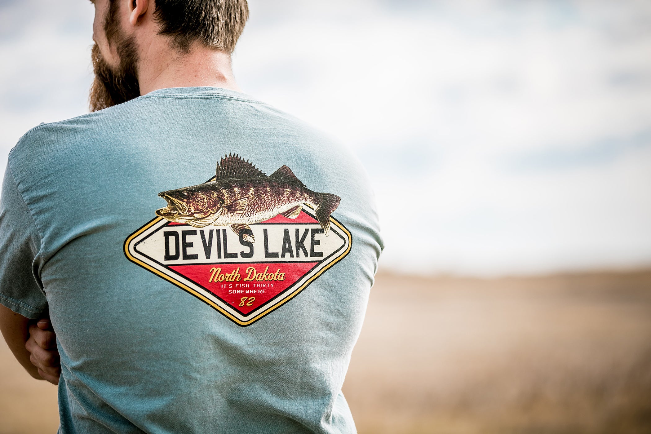 Short Sleeve Devils Lake Walleye T-shirt
