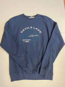 Devils Lake Navy Blue Crewneck